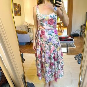 Marchesa Notte floral dress